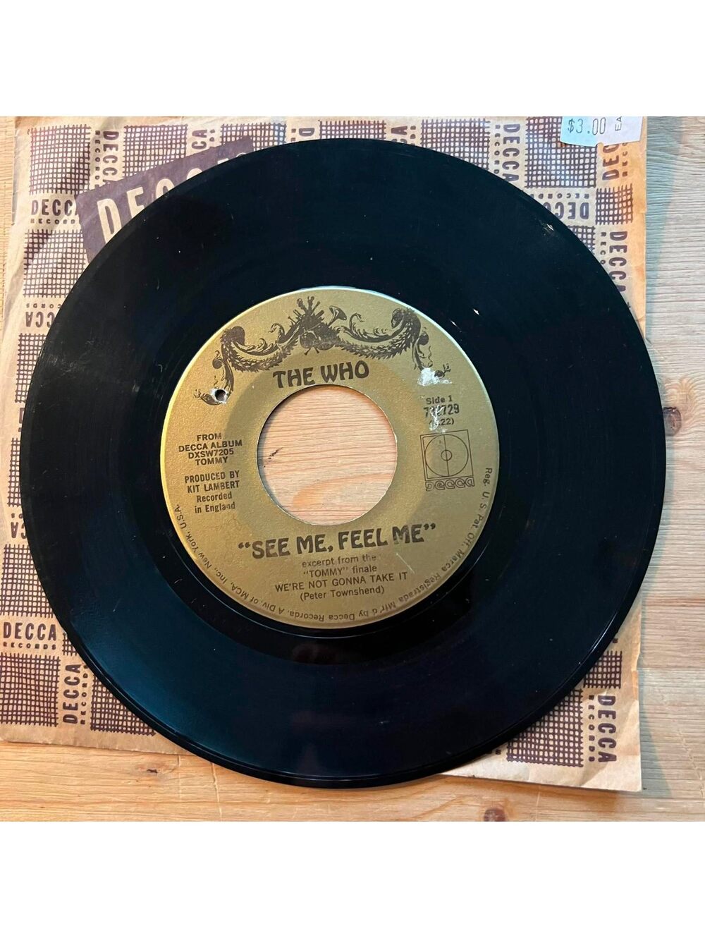 The Who - See Me, Feel Me/Overture from Tommy 45rpm VG+ R11